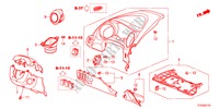 GUARNICION DE INSTRUMENTO(LADO DE CONDUCTOR)(LH) para Honda JAZZ 1.4S     TEMP TIRE 5 Puertas automática completa 2012