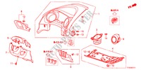 GUARNICION DE INSTRUMENTO(LADO DE CONDUCTOR)(RH) para Honda JAZZ 1.4ES 5 Puertas 5 velocidades manual 2012