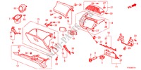 GUARNICION DE INSTRUMENTO(LADO DE PASAJERO)(RH) para Honda JAZZ 1.4ES 5 Puertas 5 velocidades manual 2012