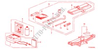 HERRAMIENTA/GATO para Honda JAZZ 1.4S     TEMP TIRE 5 Puertas 5 velocidades manual 2012