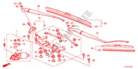 LIMPIAPARABRISAS(RH) para Honda JAZZ 1.4EXL 5 Puertas automática completa 2012