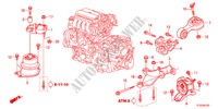 MONTAJE DE MOTOR(AT) para Honda JAZZ 1.5LXE 5 Puertas 5 velocidades automática 2012