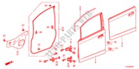 PANEL PUERTA DELANTERA para Honda JAZZ 1.5EXS 5 Puertas 5 velocidades manual 2012
