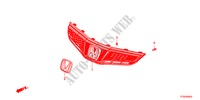 PARRILLA DELANTERA para Honda JAZZ 1.4S     TEMP TIRE 5 Puertas 5 velocidades manual 2012