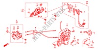 SEGURO PUERTA DELANTERA/MANIJA EXTERIOR(2) para Honda JAZZ 1.4ES 5 Puertas 5 velocidades manual 2012
