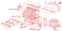 SOPLADOR DE CALEFACTOR(RH) para Honda JAZZ 1.4EX 5 Puertas automática completa 2012