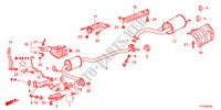 TUBERIA DE ESCAPE/SILENCIADOR para Honda JAZZ 1.4S     TEMP TIRE 5 Puertas automática completa 2012
