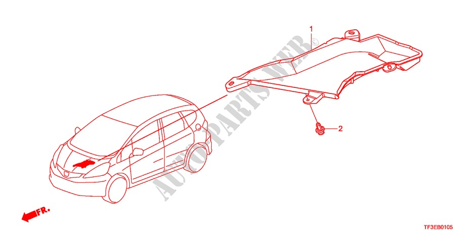 CONDUCTO REFRIGERACION para Honda JAZZ 1.5EXE 5 Puertas 5 velocidades automática 2012