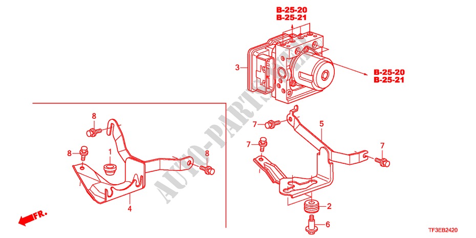 MODULADOR VSA para Honda JAZZ 1.2S 5 Puertas 5 velocidades manual 2012
