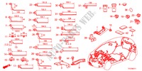 BANDA DE JUEGO DE CABLES/SOPORTE(LH) para Honda JAZZ HYBRID IMA-H    TEMP TIRE 5 Puertas automática completa 2012