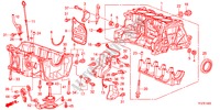 BLOQUE DE CILINDRO/COLECTOR DE ACEITE para Honda JAZZ HYBRID IMA-H    TEMP TIRE 5 Puertas automática completa 2012