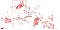 CERRADURA PUERTA TRASERA/MANIJA EXTERIOR(1) para Honda JAZZ HYBRID IMA-H 5 Puertas automática completa 2012