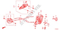 CERRADURA PUERTA TRASERA/MANIJA EXTERIOR(2) para Honda JAZZ HYBRID IMA-S 5 Puertas automática completa 2012