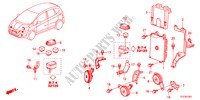 UNIDAD DE MANDO(ALOJAMIENTO DE MOTOR)(LH) para Honda JAZZ HYBRID IMA-H    TEMP TIRE 5 Puertas automática completa 2012