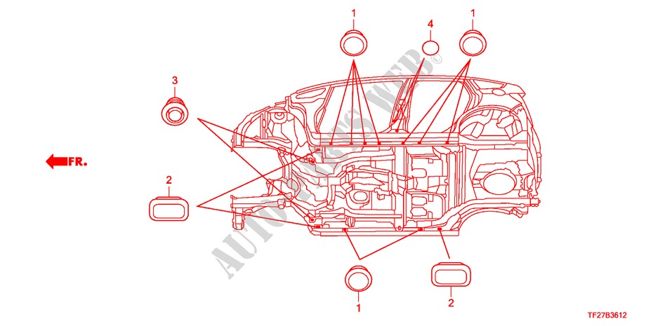 ANILLO(INFERIOR) para Honda JAZZ HYBRID IMA-H 5 Puertas automática completa 2012