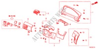 GUARNICION DE INSTRUMENTO(LADO DE CONDUCTOR) para Honda ODYSSEY LX 5 Puertas 5 velocidades automática 2011