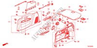 RECUBRIMIENTO LATERAL para Honda ODYSSEY TOURING 5 Puertas 6 velocidades automática 2011
