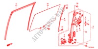 VENT. PUERTA DESLIZANTE/REGULATOR para Honda ODYSSEY LX 5 Puertas 5 velocidades automática 2011
