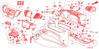 GUARNICION DE INSTRUMENTO(LADO DE PASAJERO) (LH) para Honda ACCORD 2.2 S 4 Puertas 6 velocidades manual 2009