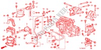 SOPORTES DE MOTOR(2.0L) (AT) para Honda ACCORD 2.0 ES 4 Puertas 5 velocidades automática 2009