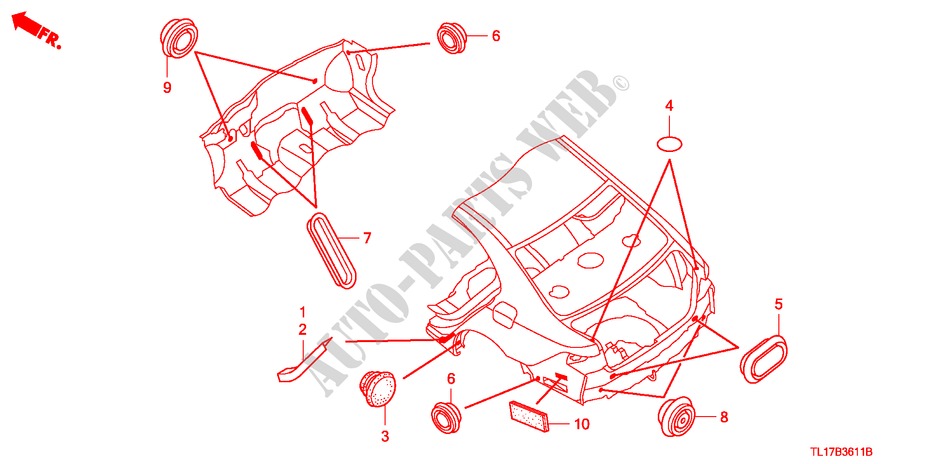 ANILLO(TRASERO) para Honda ACCORD 2.2 EXECUTIVE 4 Puertas 6 velocidades manual 2009