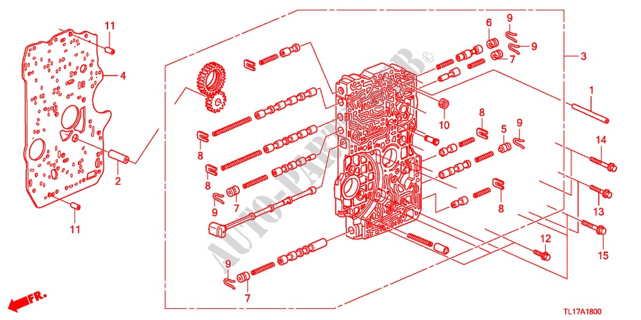 CUERPO VALVULA PRINCIPAL(DIESEL) para Honda ACCORD 2.2 EXECUTIVE 4 Puertas 5 velocidades automática 2009