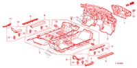 ALFOMBRA DE PISO para Honda ACCORD 2.0 EXECUTIVE 4 Puertas 5 velocidades automática 2011