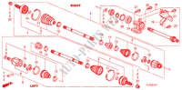 EJE DE IMPULSION DEL./EJE MEDIO(2.4L) para Honda ACCORD 2.4 TYPE S 4 Puertas 5 velocidades automática 2011