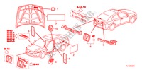 EMBLEMAS/ETIQUETAS DE PRECAUCION para Honda ACCORD 2.0 EXECUTIVE 4 Puertas 5 velocidades automática 2011