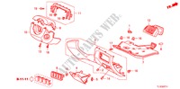 GUARNICION DE INSTRUMENTO(LADO DE CONDUCTOR)(RH) para Honda ACCORD 2.4 EX 4 Puertas 5 velocidades automática 2011
