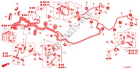 LINEAS DE FRENO(VSA)(DIESEL)(RH) para Honda ACCORD 2.2 ES 4 Puertas 6 velocidades manual 2011