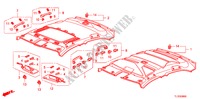 RECUBRIMIENTO DE TECHO para Honda ACCORD 2.0 EXECUTIVE 4 Puertas 5 velocidades automática 2011