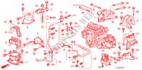 SOPORTES DE MOTOR(2.0L)(MT) para Honda ACCORD 2.0 SE 4 Puertas 6 velocidades manual 2011