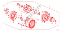 ALTERNADOR(DENSO)(2.4L) para Honda ACCORD 2.4 S 4 Puertas 6 velocidades manual 2012