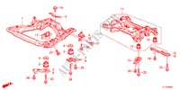 BASTIDOR SECUNDARIO DELANTERO/RAYO TRASERO(DIESEL) para Honda ACCORD 2.2 EXECUTIVE-H 4 Puertas 6 velocidades manual 2012