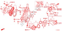 BOMBA DE AGUA(2.4L) para Honda ACCORD 2.4 S 4 Puertas 6 velocidades manual 2012