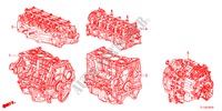 CONJ. DE MOTOR/ENS. DE TRANSMISION para Honda ACCORD 2.4 EXECUTIVE 4 Puertas 6 velocidades manual 2012