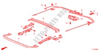 DESLIZANTES DE TECHO para Honda ACCORD 2.4 EXECUTIVE 4 Puertas 6 velocidades manual 2012