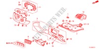 GUARNICION DE INSTRUMENTO(LADO DE CONDUCTOR)(RH) para Honda ACCORD 2.2 S 4 Puertas 5 velocidades automática 2012