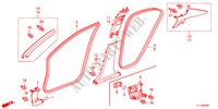 GUARNICION DE PILAR(RH) para Honda ACCORD 2.2 S 4 Puertas 5 velocidades automática 2012