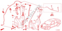 LAVAPARABRISAS para Honda ACCORD 2.2 S 4 Puertas 6 velocidades manual 2012