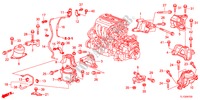 SOPORTES DE MOTOR(2.4L)(AT) para Honda ACCORD 2.4 TYPE S 4 Puertas 5 velocidades automática 2012
