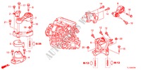 SOPORTES DE MOTOR(DIESEL)(MT) para Honda ACCORD 2.2 EX 4 Puertas 6 velocidades manual 2012