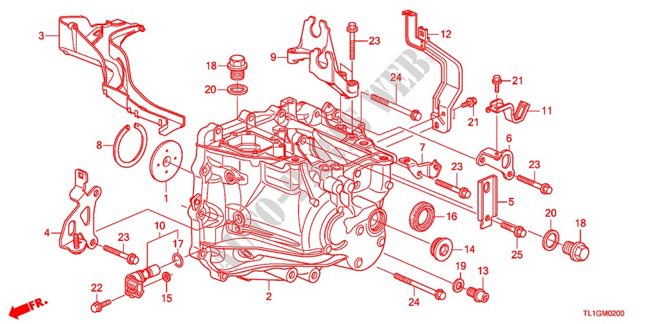 CAJA DE TRANSMISION para Honda ACCORD 2.0 ES 4 Puertas 6 velocidades manual 2012