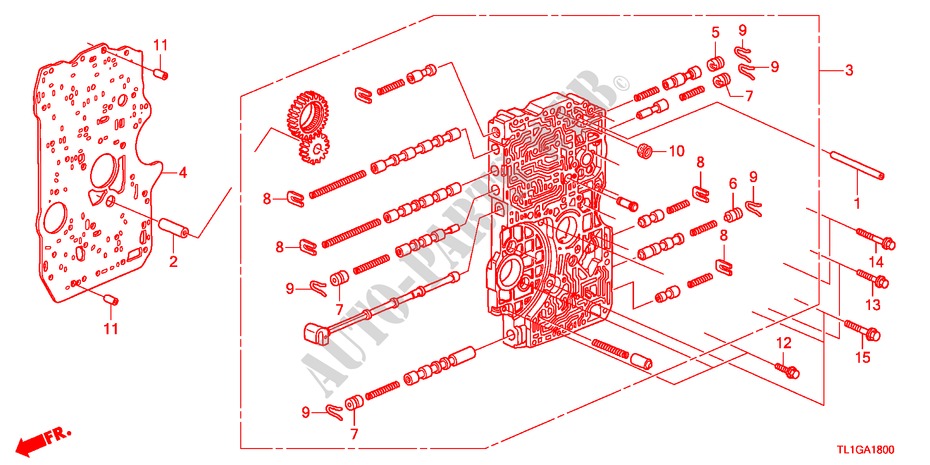 CUERPO VALVULA PRINCIPAL(DIESEL) para Honda ACCORD 2.2 EXECUTIVE 4 Puertas 5 velocidades automática 2012