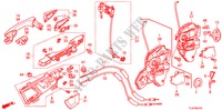 CERRADURAS DE PUERTA DEL./ MANIJA EXTERIOR para Honda ACCORD TOURER 2.2 EXECUTIVE 5 Puertas 6 velocidades manual 2009