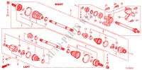 EJE DE IMPULSION DEL./EJE MEDIO(2.4L) para Honda ACCORD TOURER 2.4 EXECUTIVE 5 Puertas 6 velocidades manual 2009