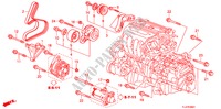 MENSULA DE MOTOR (2.4L) para Honda ACCORD TOURER 2.4 EX 5 Puertas 6 velocidades manual 2009