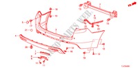 PARAGOLPES TRASERO para Honda ACCORD TOURER 2.2 EXECUTIVE 5 Puertas 6 velocidades manual 2009