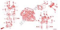 SOPORTES DE MOTOR(DIESEL) (MT) para Honda ACCORD TOURER 2.2 EXECUTIVE 5 Puertas 6 velocidades manual 2009